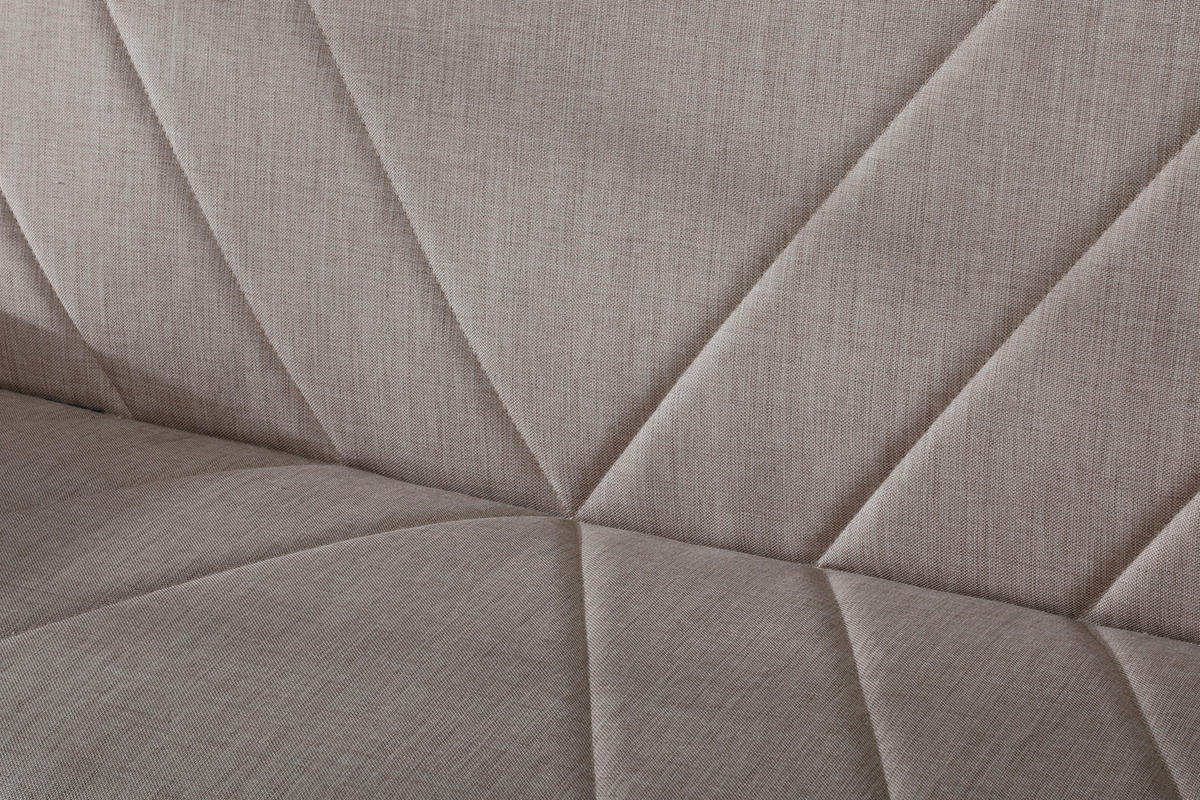 SCHLAFSOFA  in Webstoff Beige  - Chromfarben/Beige, Design, Kunststoff/Textil (190/82/82cm) - Livetastic