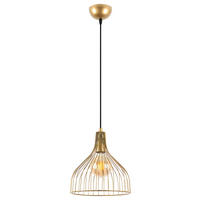 HÄNGELEUCHTE 25/123 cm   - Goldfarben, Design, Metall (25/123cm) - P & B
