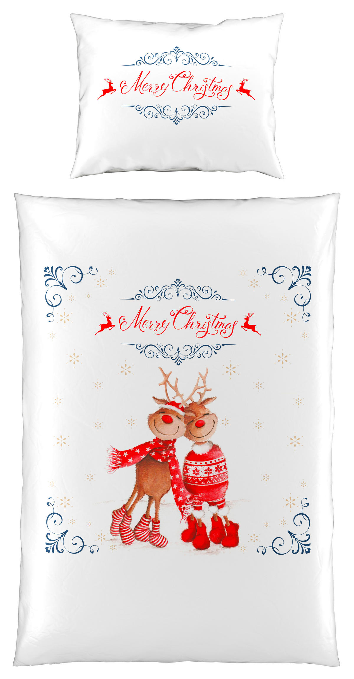 POSTELJINA SA DVA LICA FRUU 140/200 cm saten crvena, bela  - bela/crvena, Osnovno, tekstil (140/200cm) - X-Mas