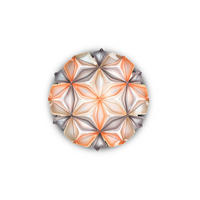 DECKENLEUCHTE La Vie 47/50/19 cm   - Transparent/Beige, Design, Kunststoff (47/50/19cm) - Slamp