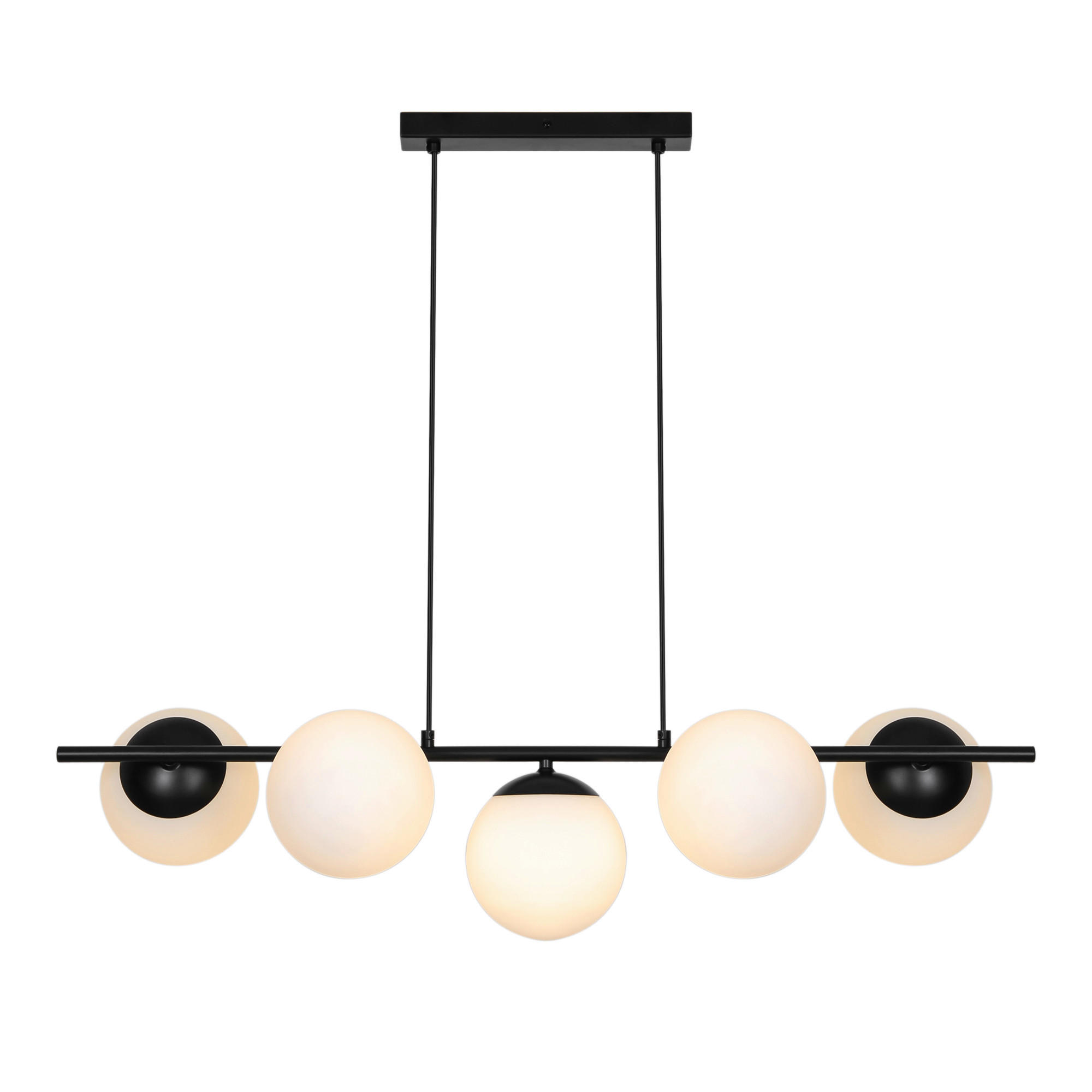 HÄNGELEUCHTE Lilly 20/32/90 cm  - Schwarz, Design, Metall (20/32/90cm) - Nordlux