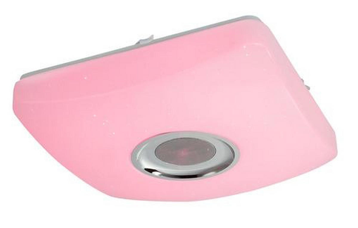 LED SVJETILJKA STROPNA Ayleen  - bijela/boje kroma, Basics, metal/plastika (36,5/36,5/9cm) - Globo