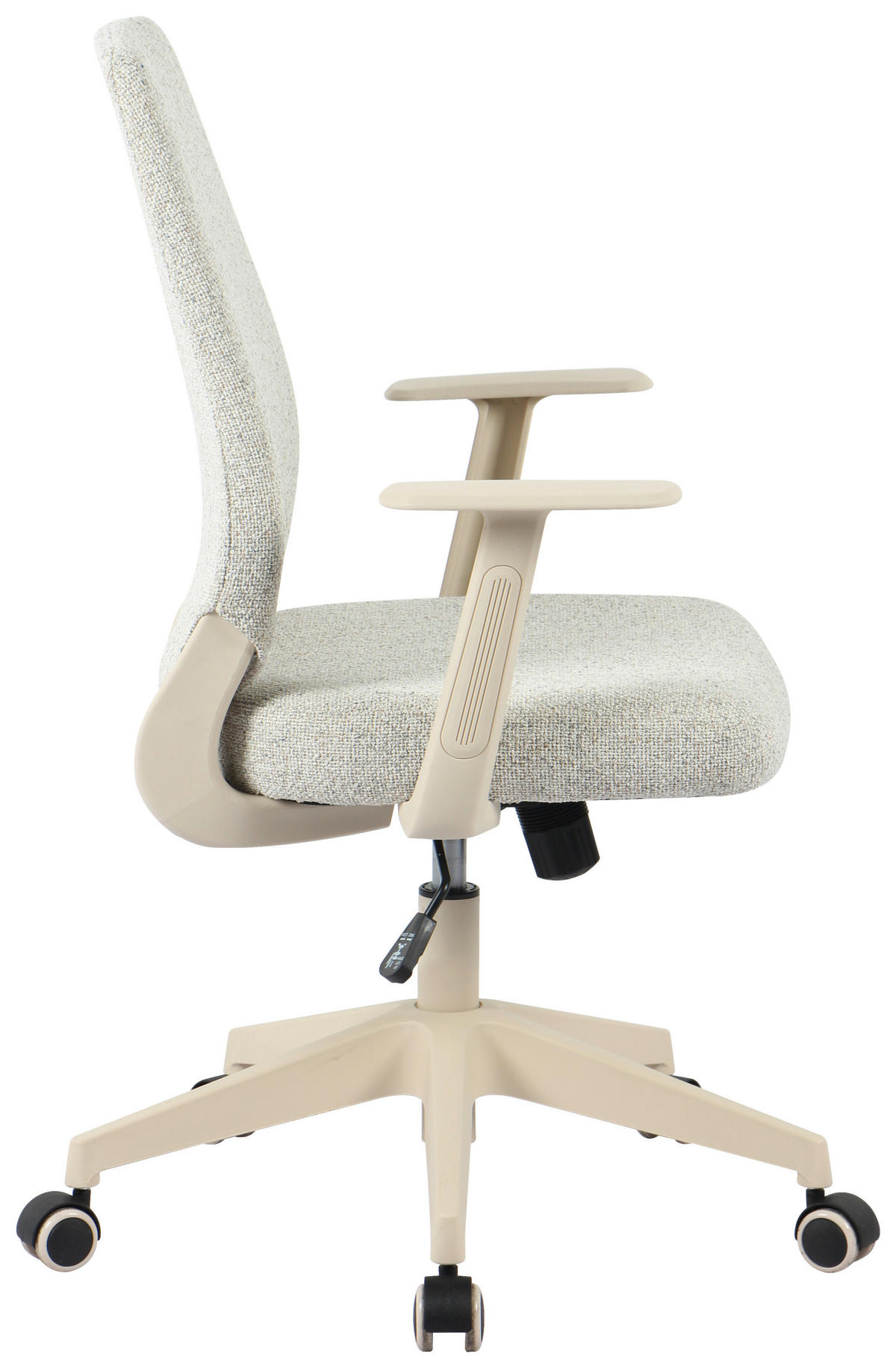DREHSTUHL  in Webstoff Beige  - Beige, MODERN, Kunststoff/Textil (62.5/95-102.5/55.5cm) - Hom`in