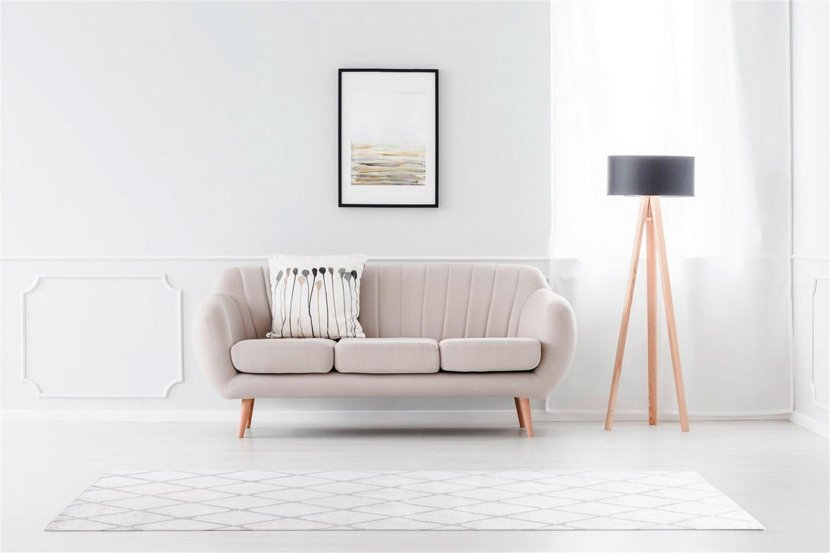 TEPPICH 80/250 cm Vivica 225 Weiß / Creme Creme, Weiß  - Creme/Weiß, KONVENTIONELL, Textil (80/250cm)