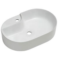 WASCHBECKEN 60/14,4/39,8 cm  - Weiß, Design, Keramik (60/14,4/39,8cm) - Sadena