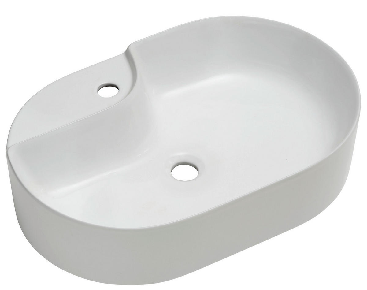 WASCHBECKEN 60/14,4/39,8 cm  - Weiß, Design, Keramik (60/14,4/39,8cm) - Sadena