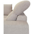 ECKSOFA Beige Chenille  - Beige/Schwarz, KONVENTIONELL, Textil/Metall (185/240cm) - Carryhome