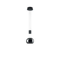 LED-HÄNGELEUCHTE 18/150 cm    - Chromfarben/Schwarz, Design, Glas/Metall (18/150cm) - Trio Leuchten