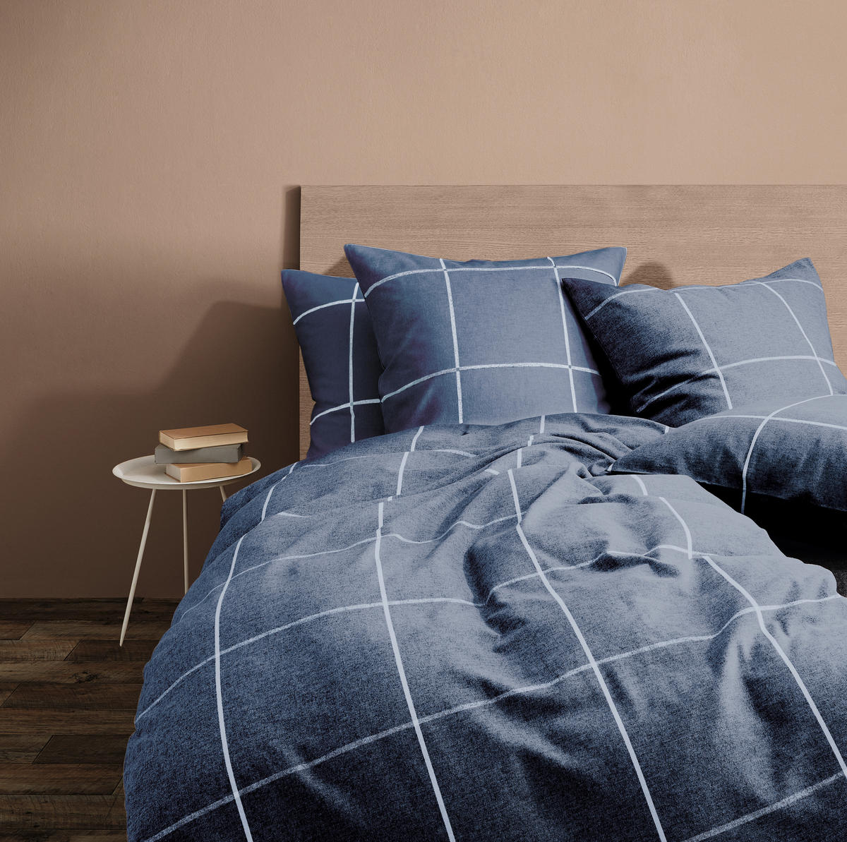 BETTWÄSCHE Lech Flanell 155/220 cm  - Blau, Design, Textil (155/220cm) - Fleuresse