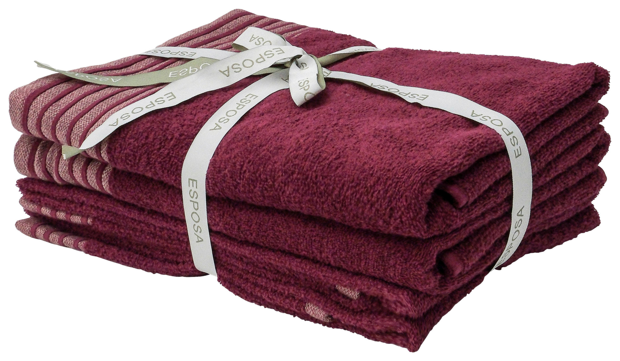 SADA RUČNÍKŮ A OSUŠEK, bobulová - bobulová, Natur, textil - Esposa