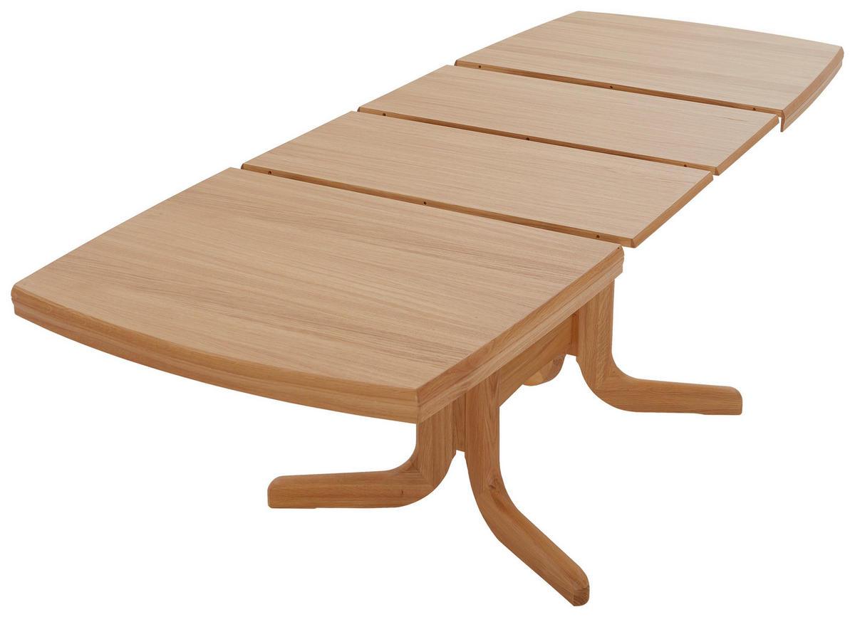 ESSTISCH Eichefarben bootsförmig  ausziehbar, in verschiedenen Größen erhältlich, in verschiedenen Holzarten erhältlich  - Eichefarben, KONVENTIONELL, Holz (135-215/85/76cm) - Valdera