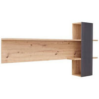 WANDBOARD in 180/96/25 cm Anthrazit, Eichefarben  - Eichefarben/Anthrazit, Design, Holzwerkstoff (180/96/25cm) - Livetastic