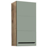 HÄNGESCHRANK 34/70/23 cm  - Eichefarben/Schwarz, Basics, Holzwerkstoff/Kunststoff (34/70/23cm) - MID.YOU