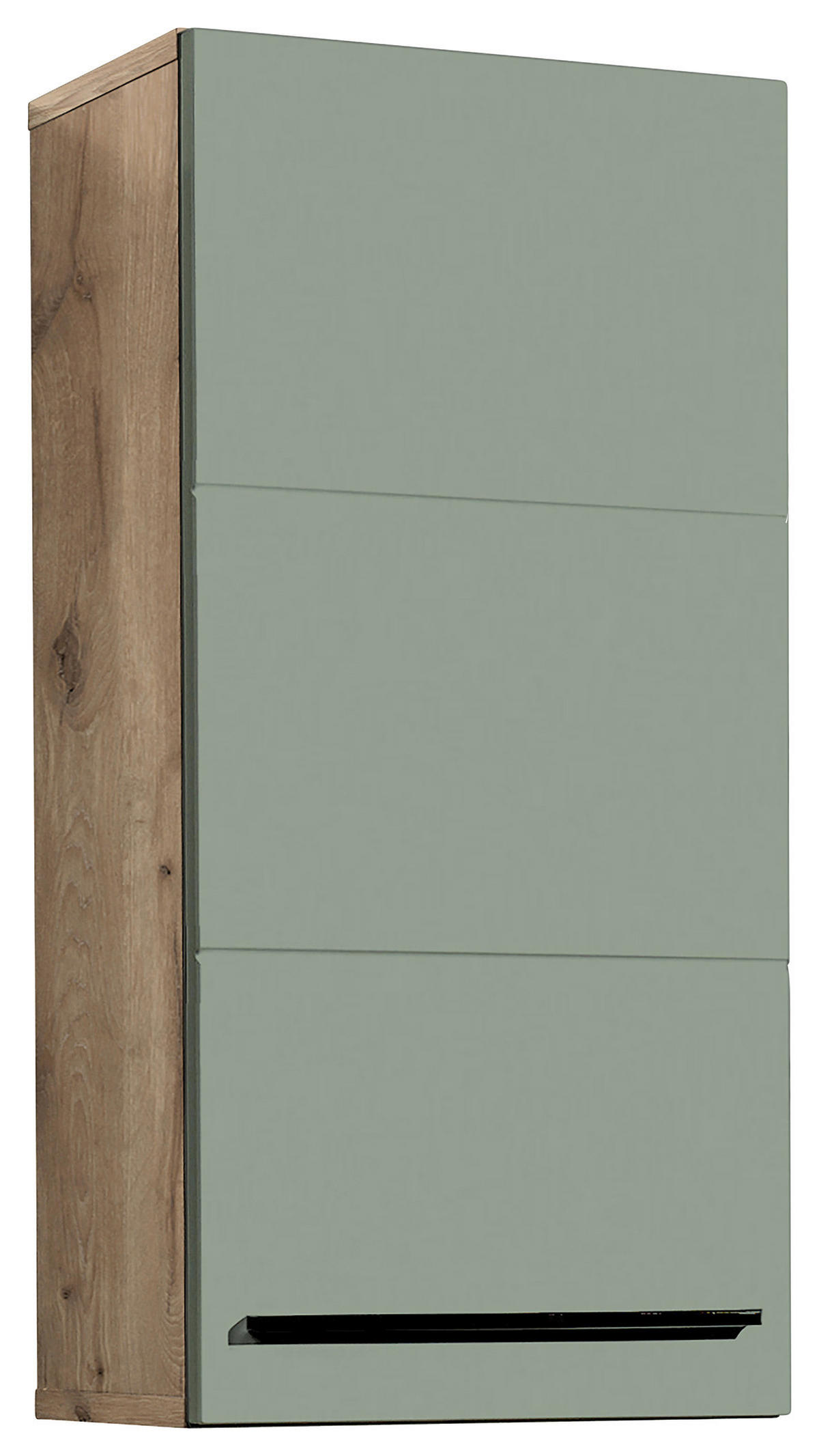 HÄNGESCHRANK 34/70/23 cm  - Eichefarben/Schwarz, Basics, Holzwerkstoff/Kunststoff (34/70/23cm) - MID.YOU