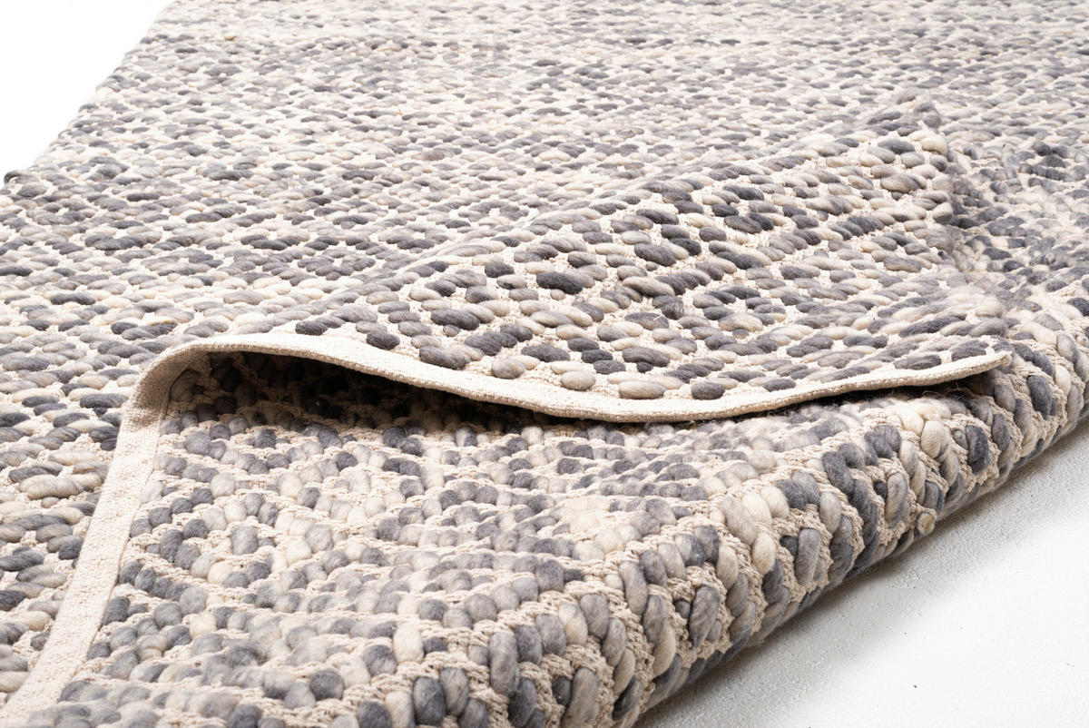HANDWEBTEPPICH 160/230 cm Grau  - Grau, Basics, Textil (160/230cm) - Tom Tailor