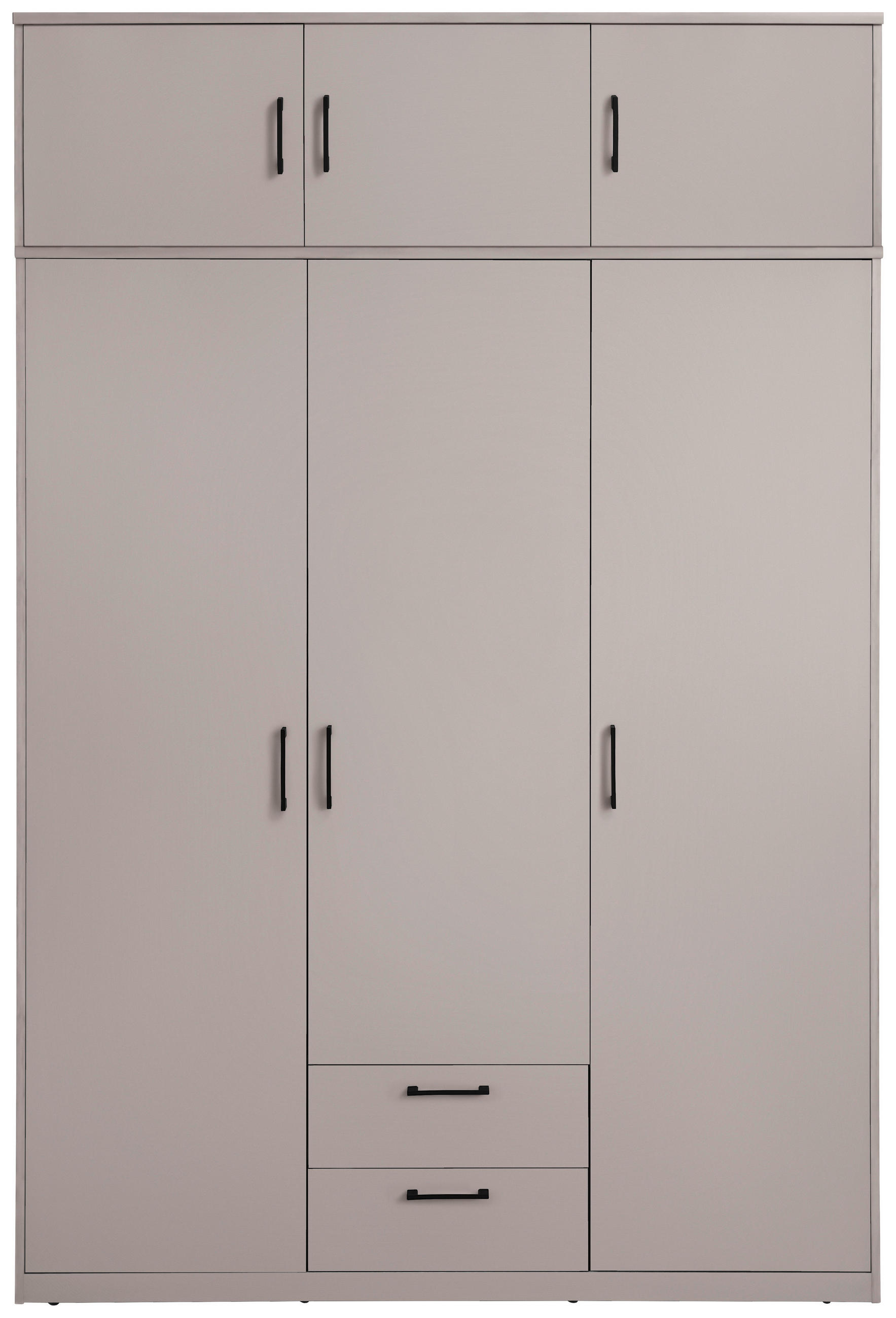 SZEKRÉNYRÁTÉT  - kasmírszínű/fekete, Basics, faalapú anyag/fém (157/43/54cm) - Xora
