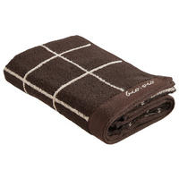 KÉZTÖRLŐ 50/100 cm taupe, sötétbarna  - sötétbarna/taupe, Natur, textil (50/100cm) - Bio:Vio