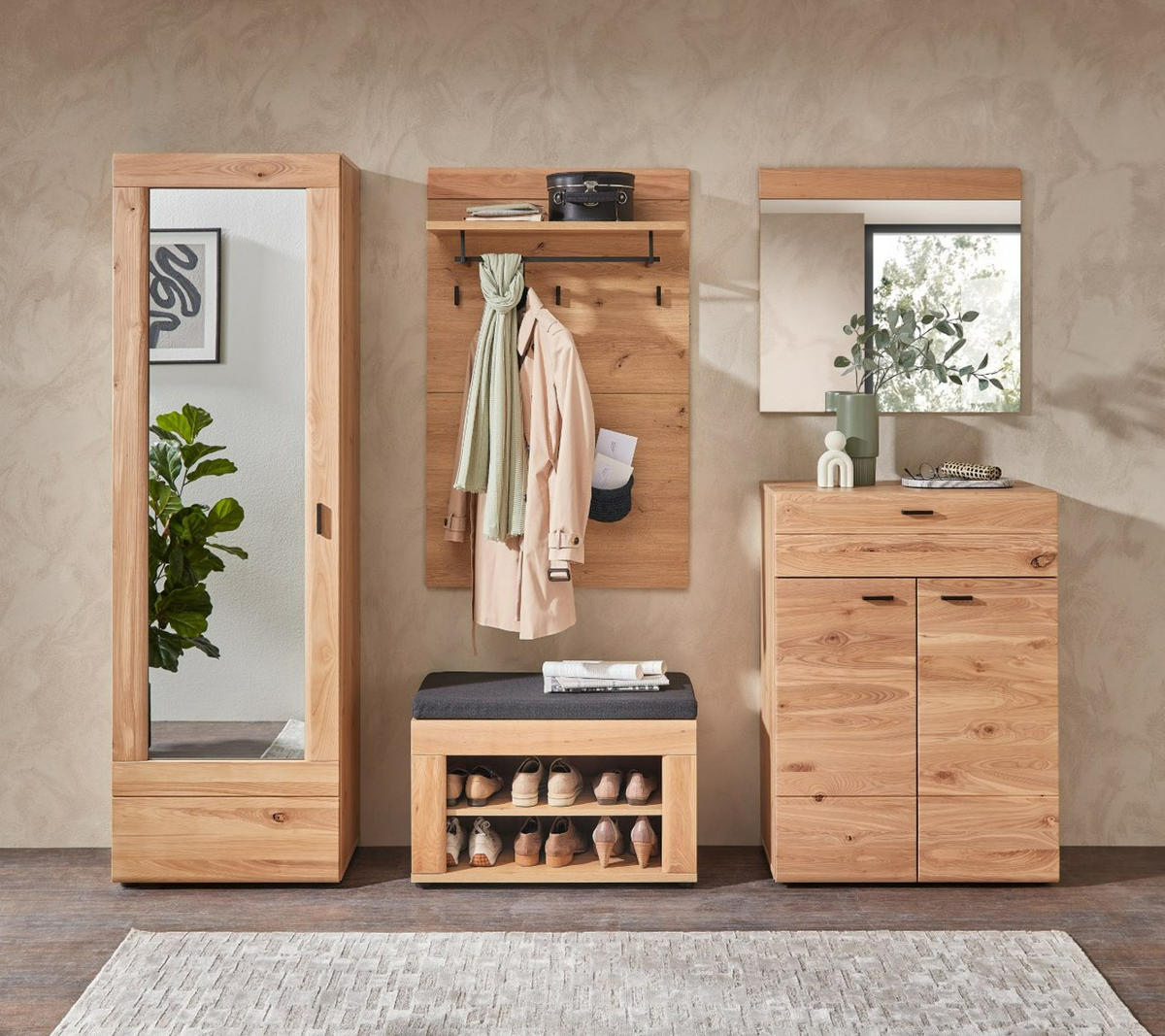 GARDEROBENPANEEL  in 75/120/30 cm  - Eschefarben/Eiche Artisan, Design, Holz/Holzwerkstoff (75/120/30cm) - Livetastic