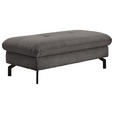 HOCKER Cord Anthrazit  - Anthrazit/Schwarz, Design, Textil/Metall (132/45/68cm) - Carryhome