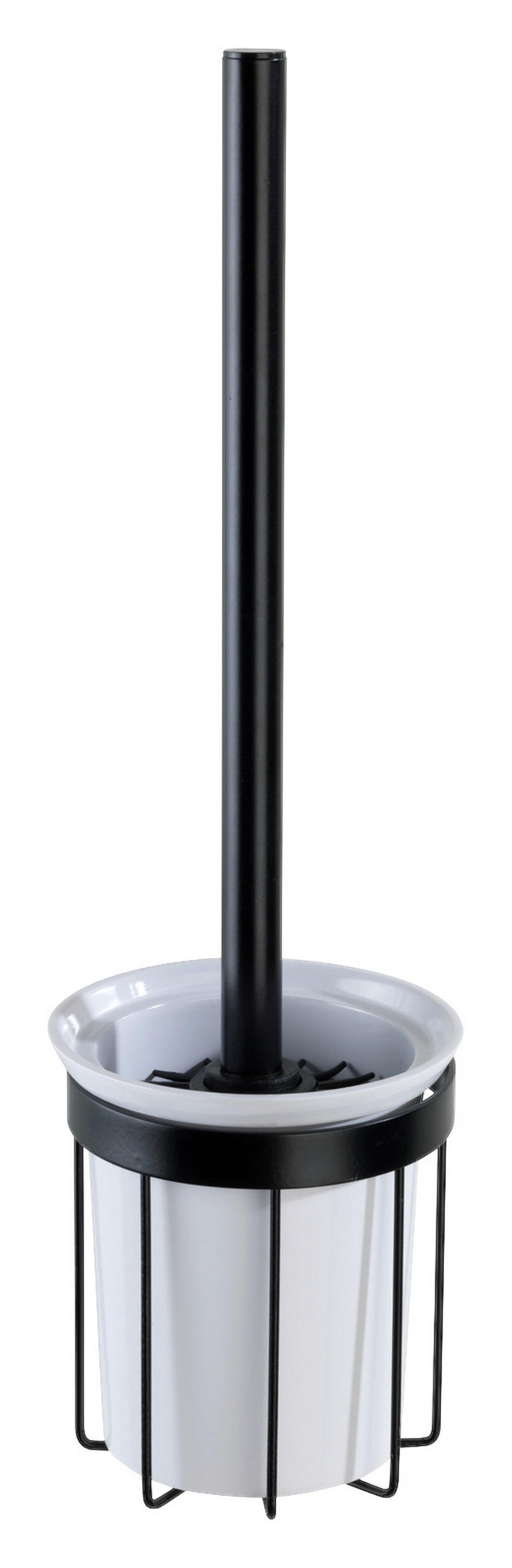 WC-BÜRSTENGARNITUR - Schwarz, Basics, Kunststoff/Metall (12/36/11cm) - Wenko