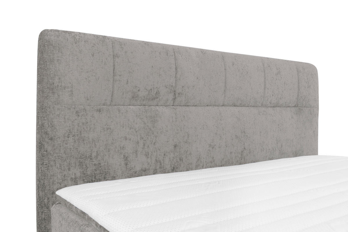 BOXSPRINGBETT 160/200 cm  in Grau  - Schwarz/Grau, Design, Textil/Metall (160/200cm) - Esposa