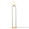 STEHLEUCHTE Shapes Stehla 28/135 cm   - Messingfarben/Weiß, KONVENTIONELL, Glas/Metall (28/135cm) - Nordlux