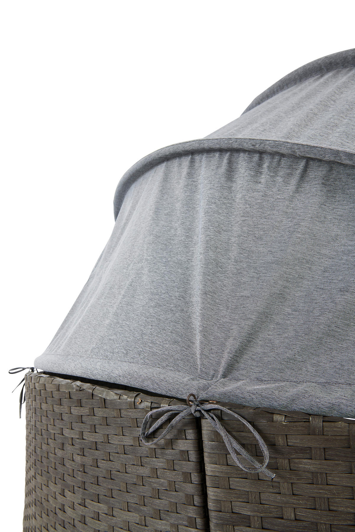 GARTENMUSCHEL Stahl  - Grau, MODERN, Kunststoff/Textil (237/72-150cm) - Ambia Garden