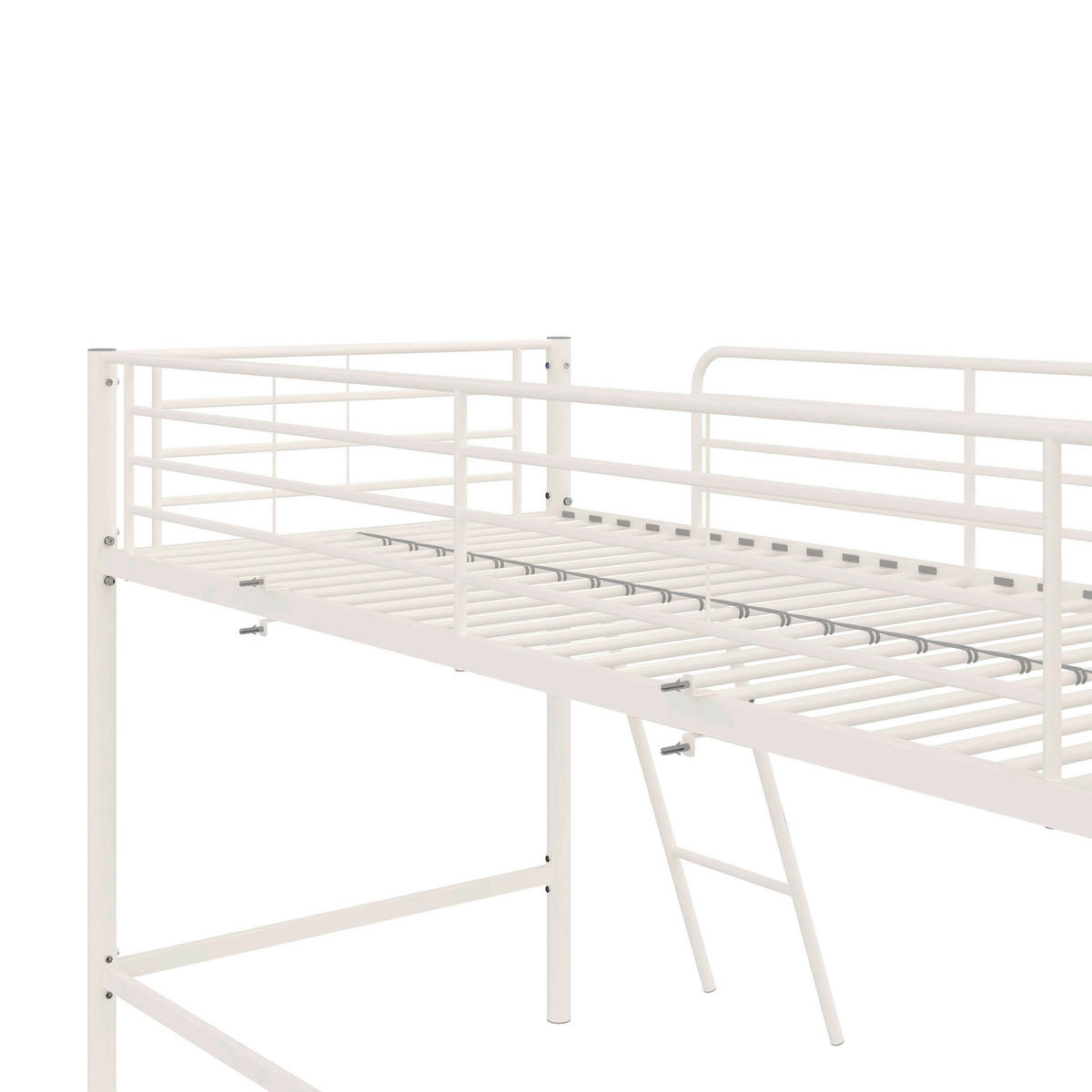 HOCHBETT  - Weiß, Design, Metall (207/129/130cm) - MID.YOU