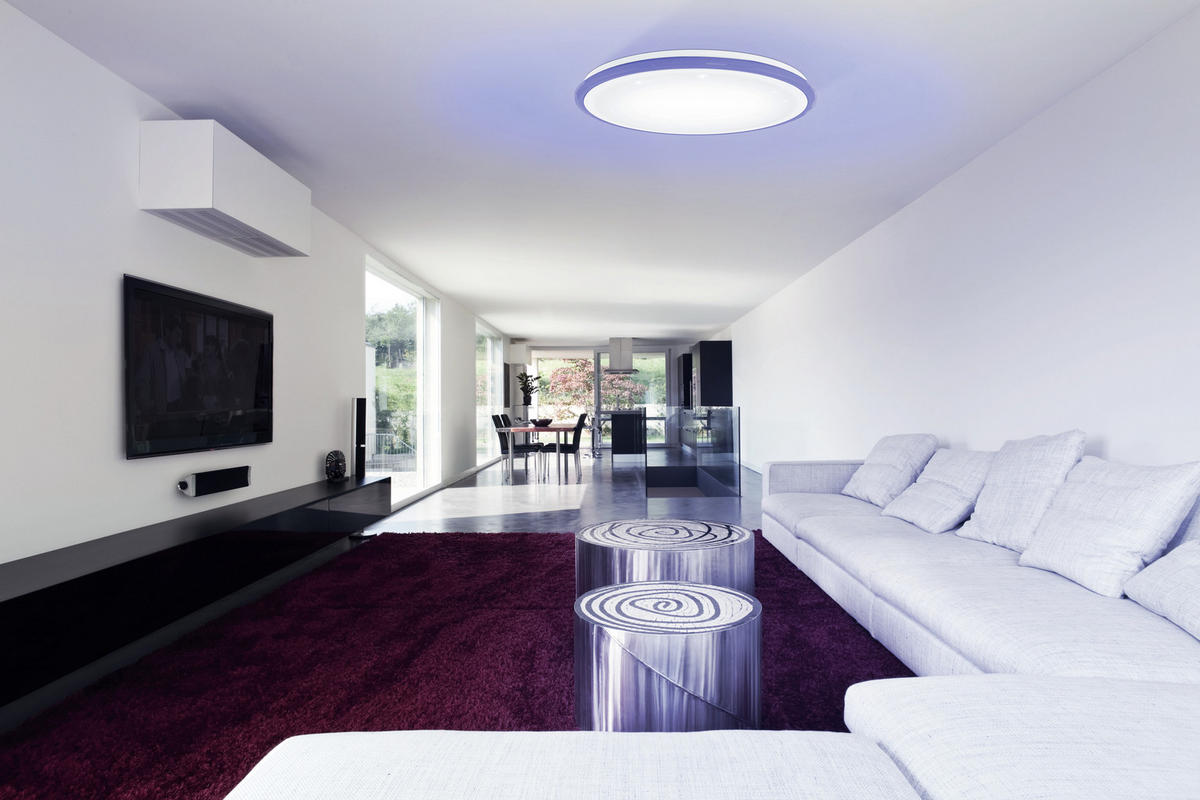 LED-DECKENLEUCHTE - Weiß, MODERN, Kunststoff/Metall (59,5/7,5cm) - Eglo