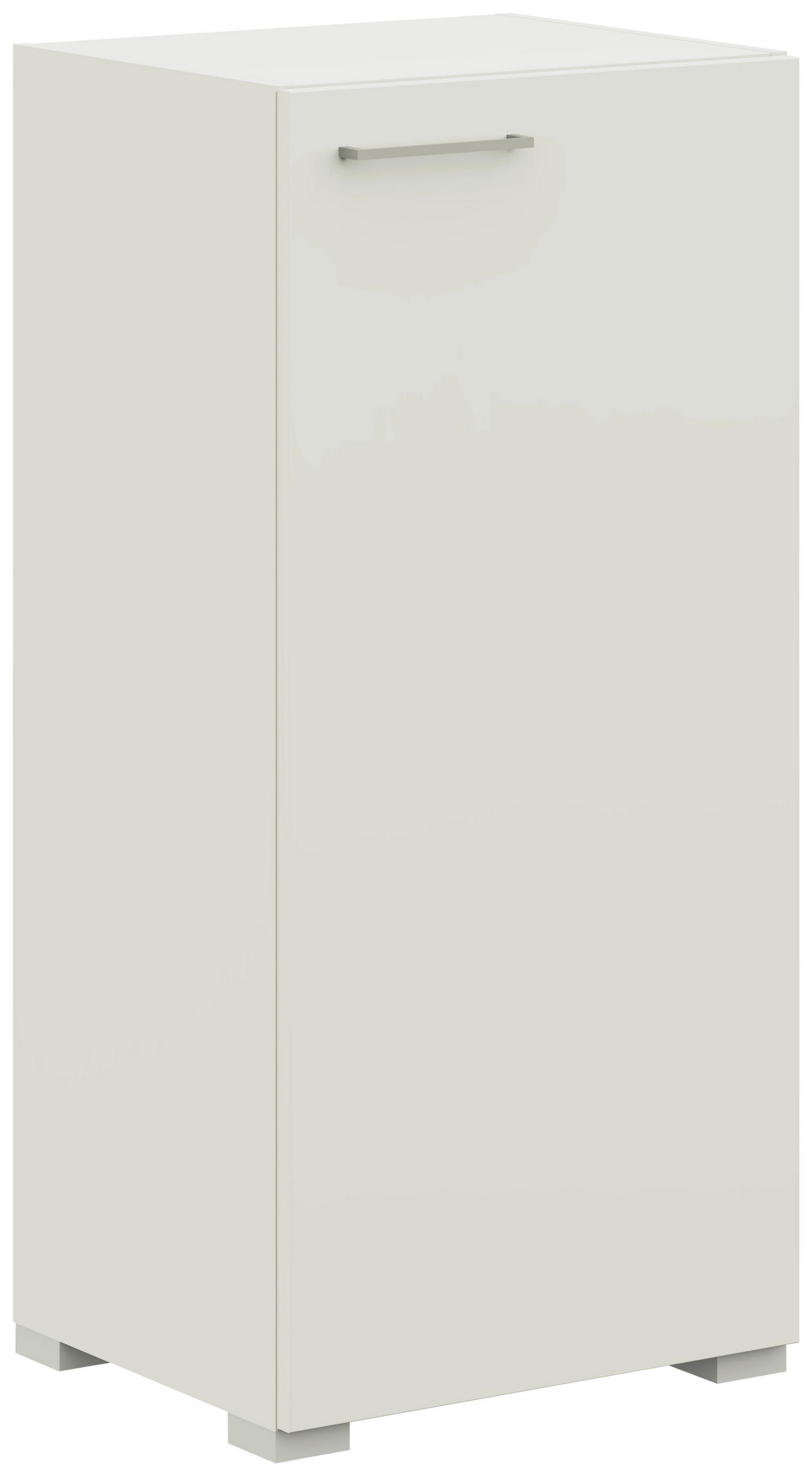 KOMMODE  in 50/108/41,9 cm  - Edelstahlfarben/Weiß, Design, Holzwerkstoff/Metall (50/108/41,9cm) - Cantus