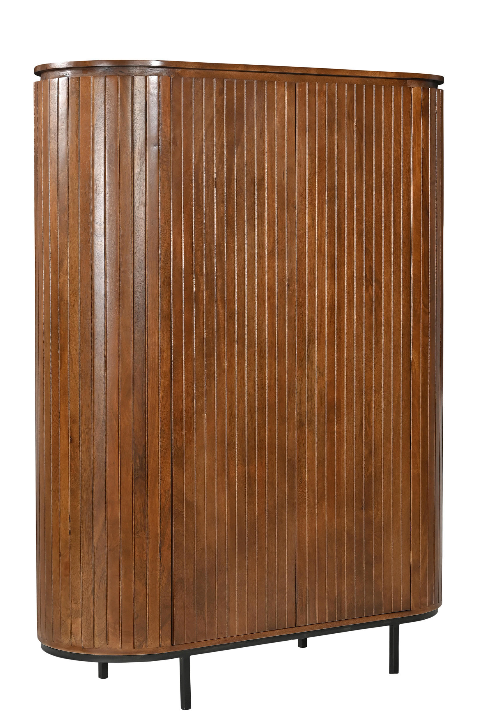 HIGHBOARD , 115/151/43 cm,  - Schwarz/Naturfarben, Design, Holz/Metall (115/151/43cm) - MID.YOU