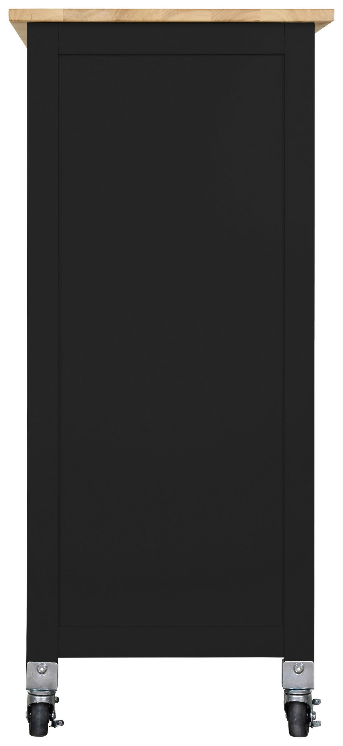 KÜCHENINSEL   in Naturfarben, Schwarz  - Schwarz/Naturfarben, Basics, Holz/Holzwerkstoff (67/84/37cm) - MID.YOU