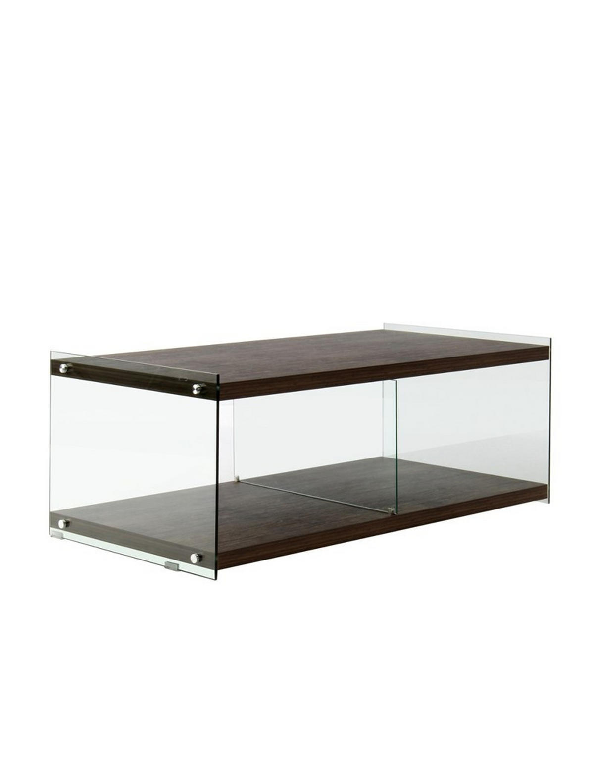BEISTELLTISCH in Holz, Glas 120/45/60 cm  - Hellbraun, Design, Glas/Holz (120/45/60cm) - Kayoom
