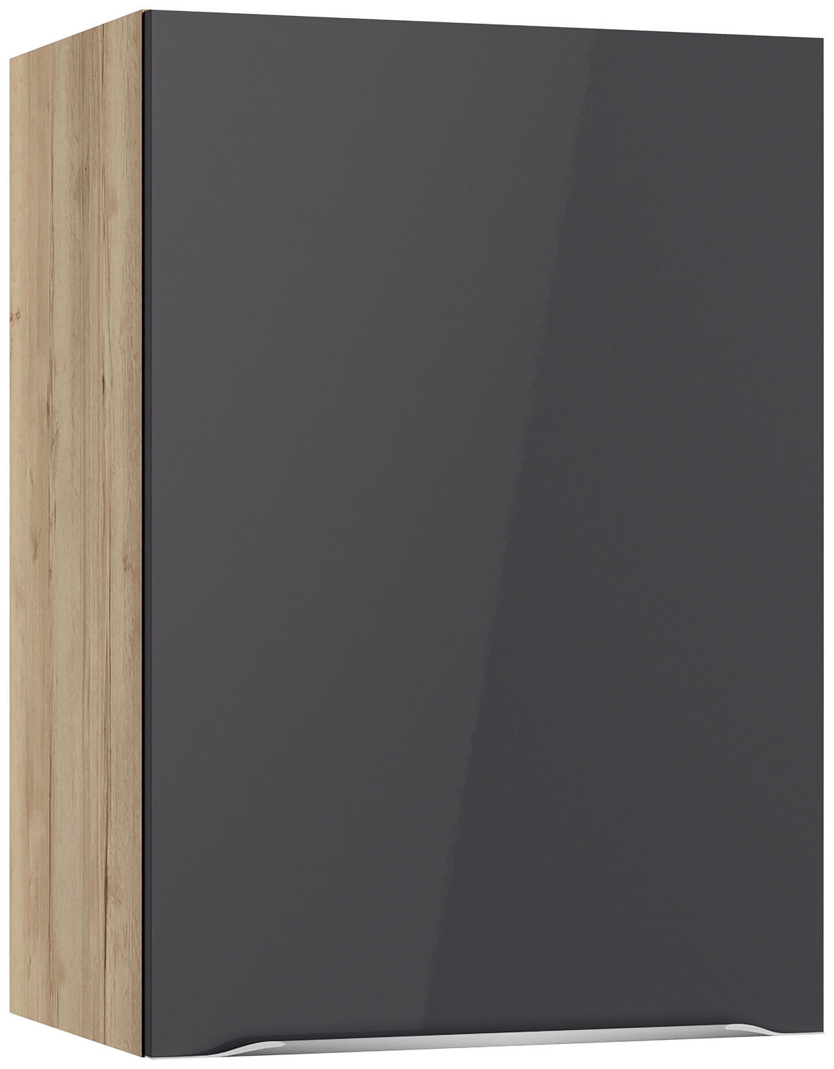 KÜCHENBLOCK 270 cm   in Anthrazit, Eichefarben  - Edelstahlfarben/Eichefarben, Basics, Holzwerkstoff/Metall (270cm) - Optifit