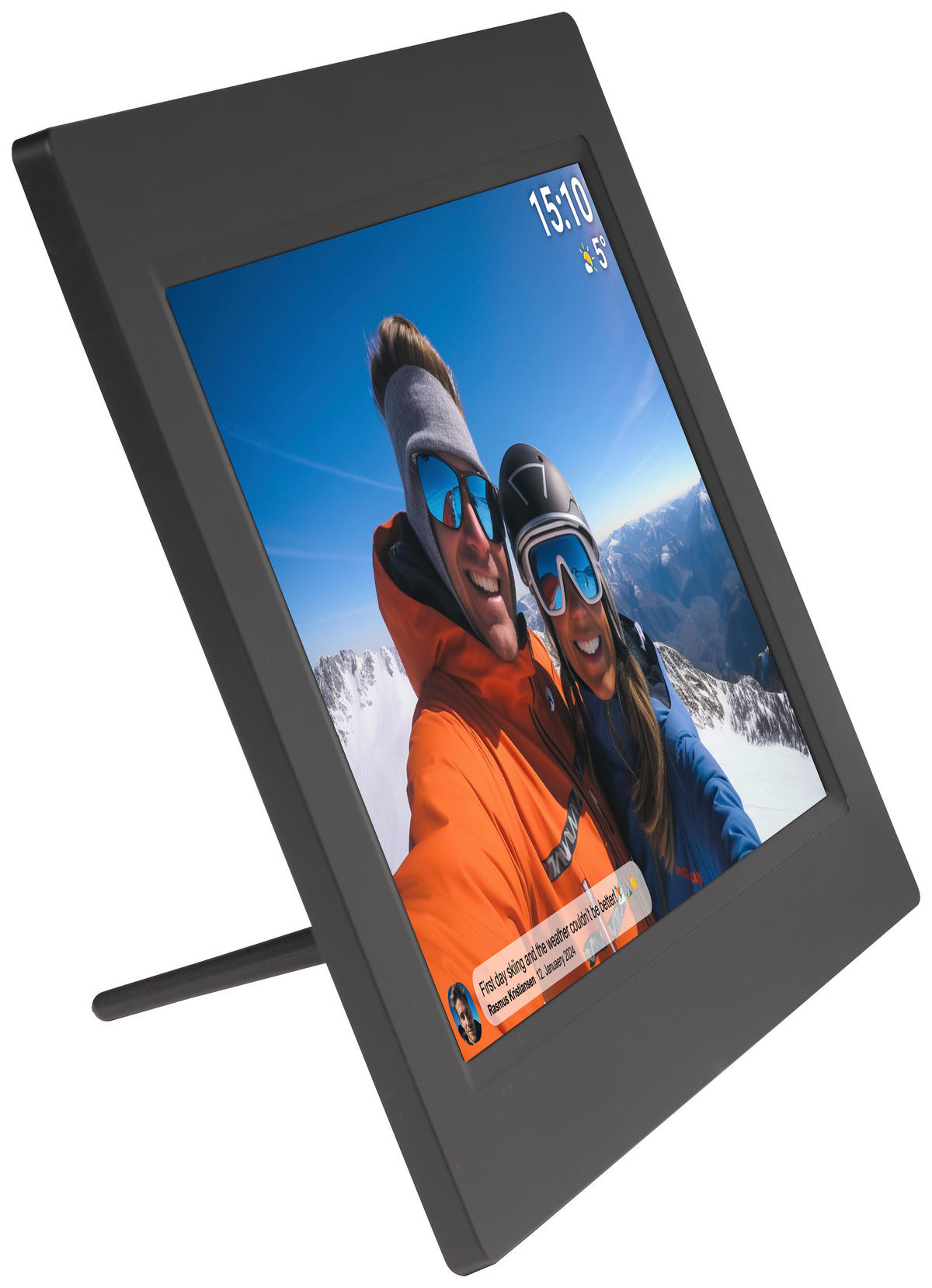 DIGITALER BILDERRAHMEN - Schwarz, Design, Kunststoff (26,7/19,6/2,4cm) - DENVER