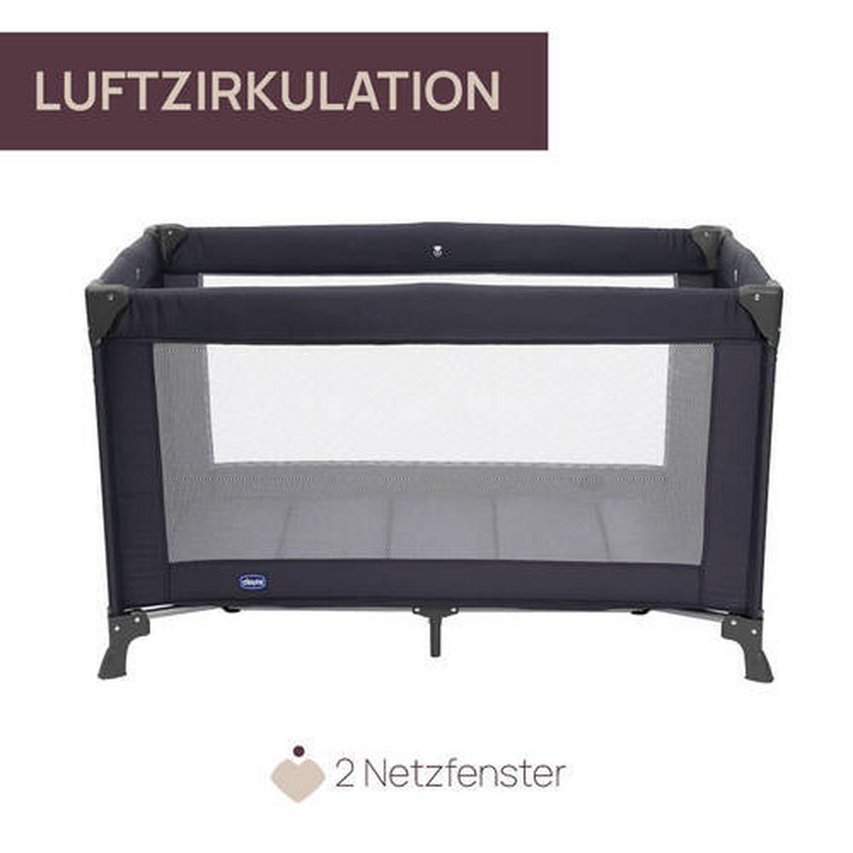 REISEBETT Good Night Dunkelgrau  - Dunkelgrau, Basics (128/76/68cm) - Chicco