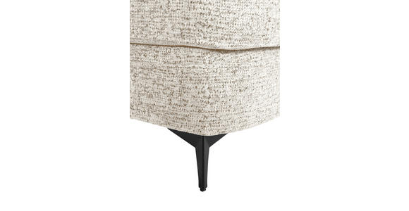 MEGASOFA  in Flachgewebe Beige  - Beige/Schwarz, ROMANTIK / LANDHAUS, Textil/Metall (273/79/125cm) - Landscape