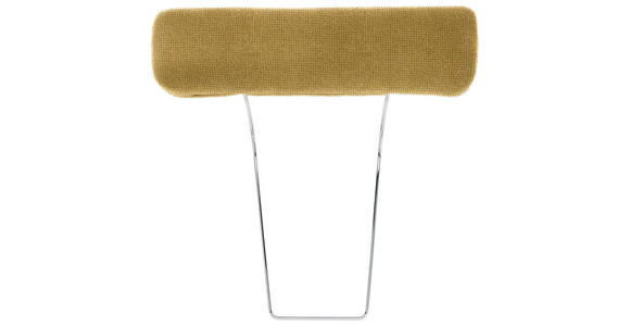 KOPFSTÜTZE in Webstoff - Gelb, Design, Textil (52/14/12cm) - Carryhome