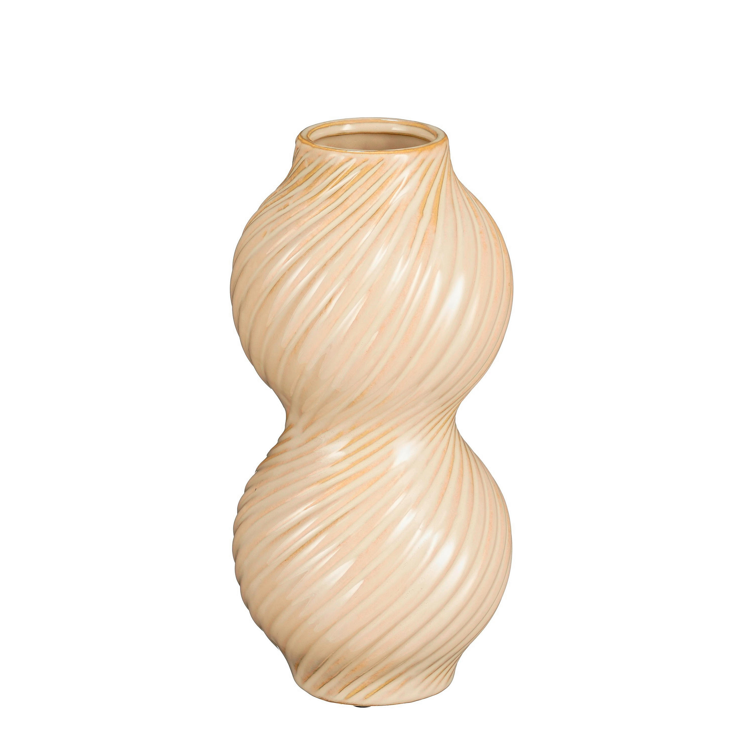 VAZA  keramika  - sivobela, Basics, keramika (12.5/25.5cm)
