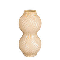 VAZA  12.5/25.5 cm    keramika  - sivo-bijela, Basics, keramika (12.5/25.5cm)