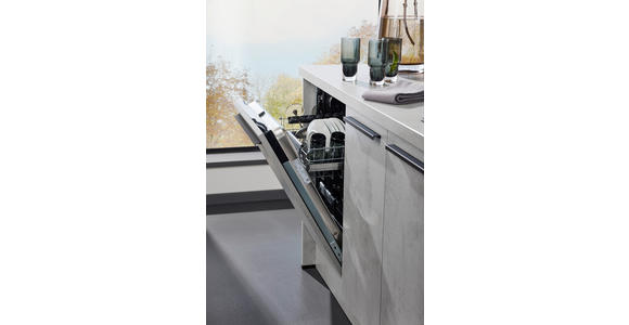 EINBAUKÜCHE   - Grau, Basics, Holzwerkstoff - Novel