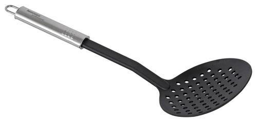 RUPIČASTA KAŠIKA - srebrna/crna, Osnovno, metal/plastika (33cm) - Homeware Profession.