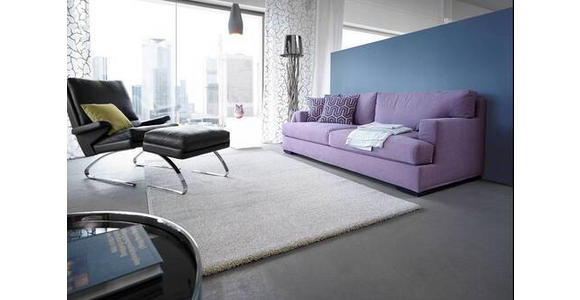 HOCHFLORTEPPICH 160/230 cm Samoa Silberfarben  - Silberfarben, KONVENTIONELL, Textil (160/230cm) - Novel