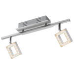 LED-STRAHLER 44,5/8/19 cm   - Alufarben/Nickelfarben, Design, Kunststoff/Metall (44,5/8/19cm) - Novel