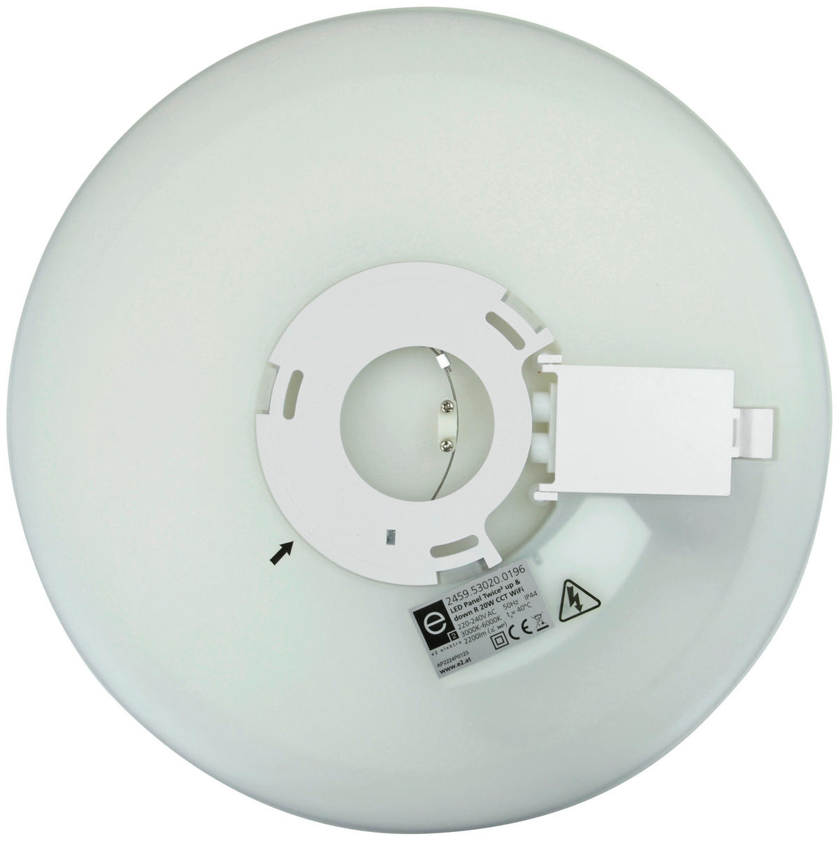 LED-PANEEL Twice² 33/2,5 cm   - Weiß, Basics, Kunststoff (33/2,5cm)