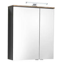 SPIEGELSCHRANK 60/70/20 cm  - Chromfarben/Grau, KONVENTIONELL, Glas/Holzwerkstoff (60/70/20cm) - Xora