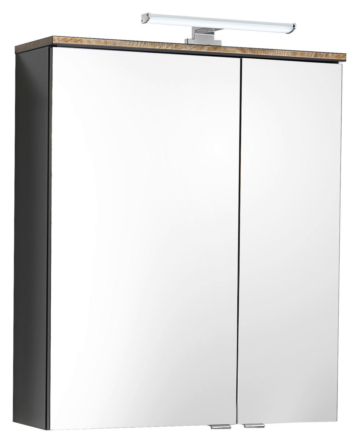 SPIEGELSCHRANK 60/70/20 cm  - Chromfarben/Grau, KONVENTIONELL, Glas/Holzwerkstoff (60/70/20cm) - Xora