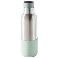 ISOLIERFLASCHE 0.45 l  - Edelstahlfarben/Hellgrau, Trend, Kunststoff/Metall (7/23cm) - Homeware Profession.