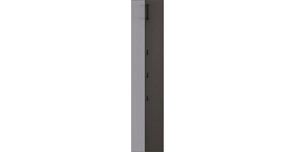 GARDEROBENPANEEL in 35/165/26 cm - Anthrazit/Grau, Design, Glas/Holzwerkstoff (35/165/26cm) - Dieter Knoll