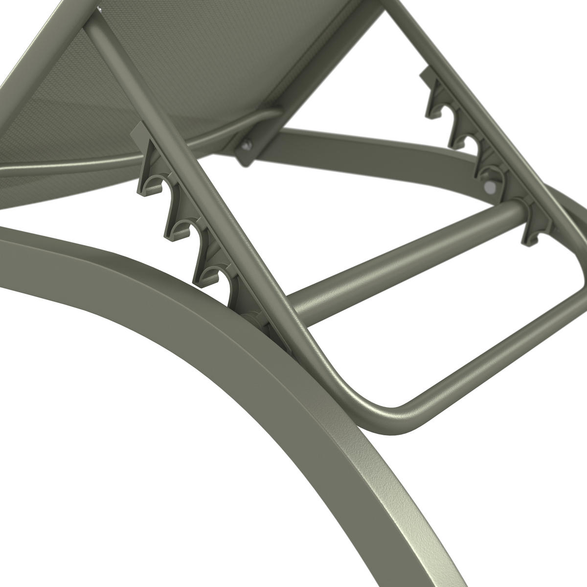 SONNENLIEGE 198/34/87/62 cm  - Grün, MODERN, Textil/Metall (198/34/87/62cm) - Ambia Garden